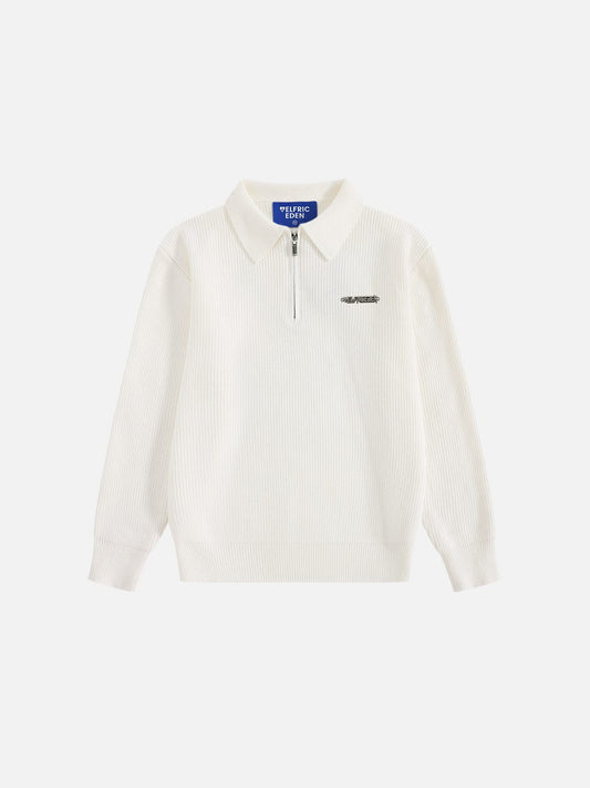 Aelfric Eden Half-Zip Polo Collar Sweater