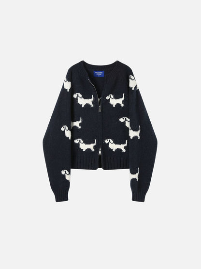 Aelfric Eden Cartoon Dog Cardigan