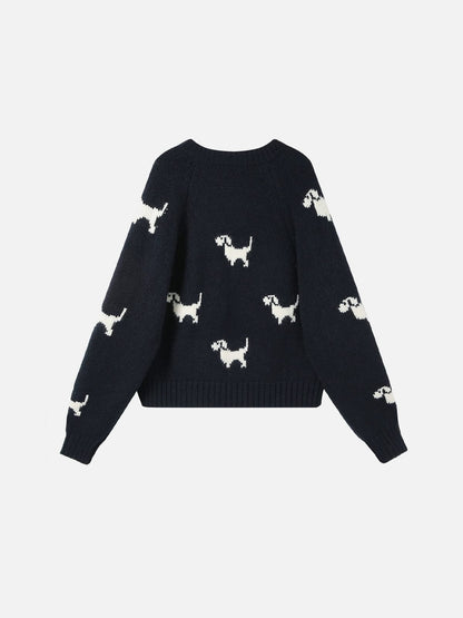 Aelfric Eden Cartoon Dog Cardigan