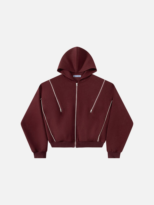 Aelfric Eden Zip Panel Zip Up Hoodie