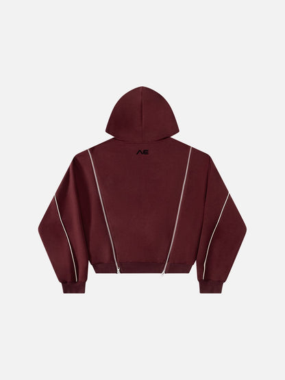 Aelfric Eden Zip Panel Zip Up Hoodie