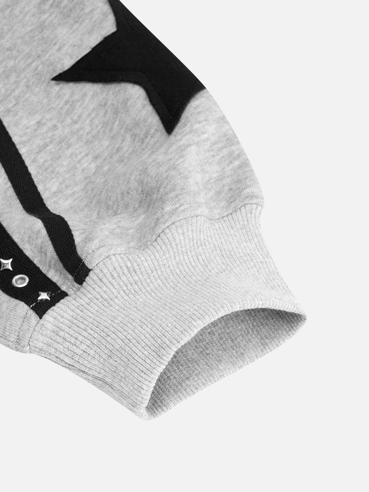 Aelfric Eden Boxy Panel Zip Up Hoodie