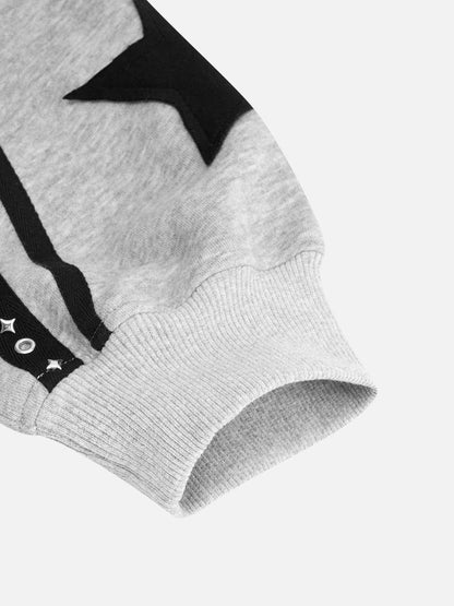 Aelfric Eden Boxy Panel Zip Up Hoodie