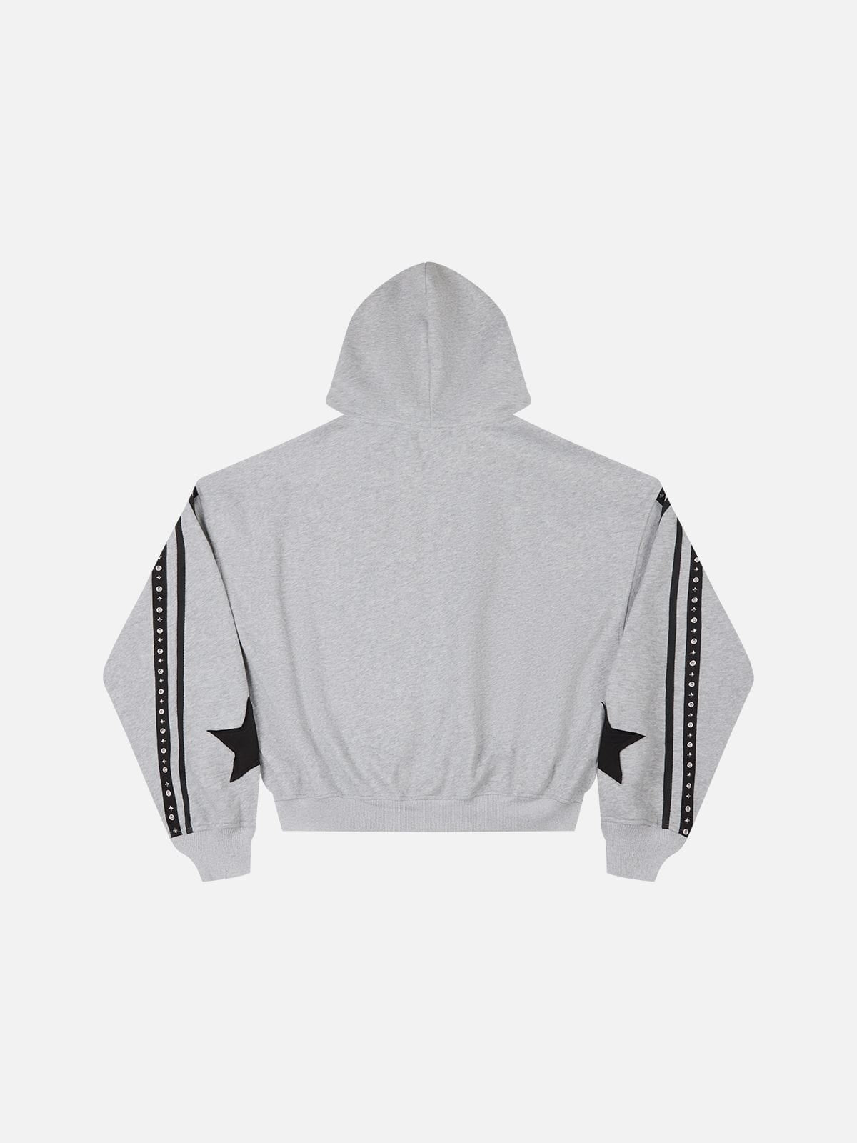 Aelfric Eden Boxy Panel Zip Up Hoodie