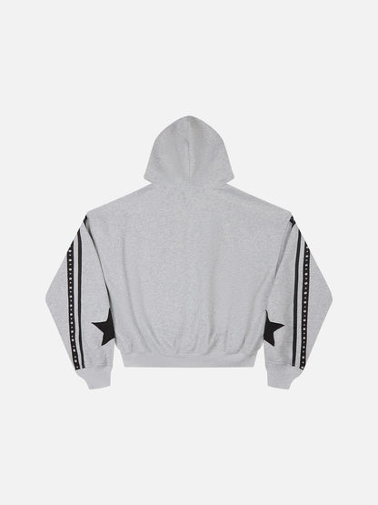 Aelfric Eden Boxy Panel Zip Up Hoodie