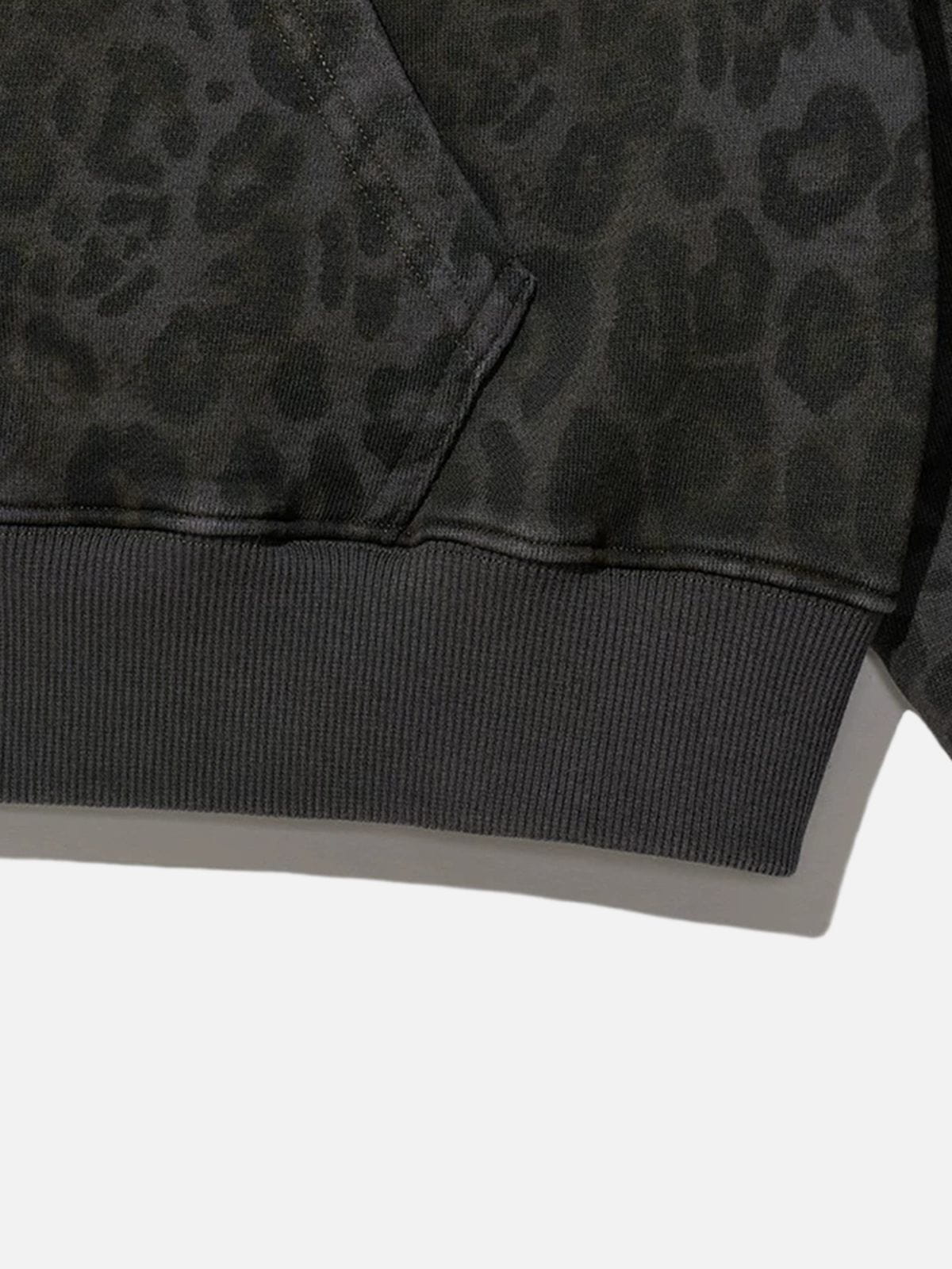 Aelfric Eden Washed Leopard Zip Up Hoodie