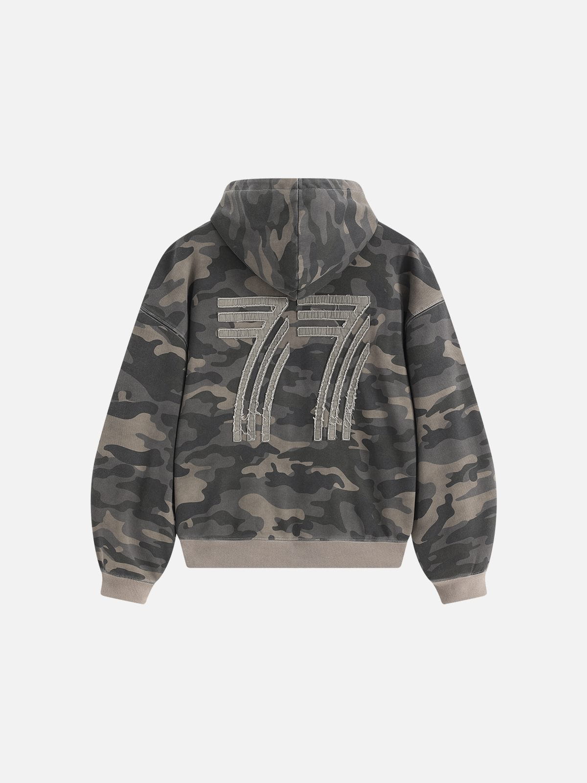 Aelfric Eden Boxy CAMO Zip Up Hoodie