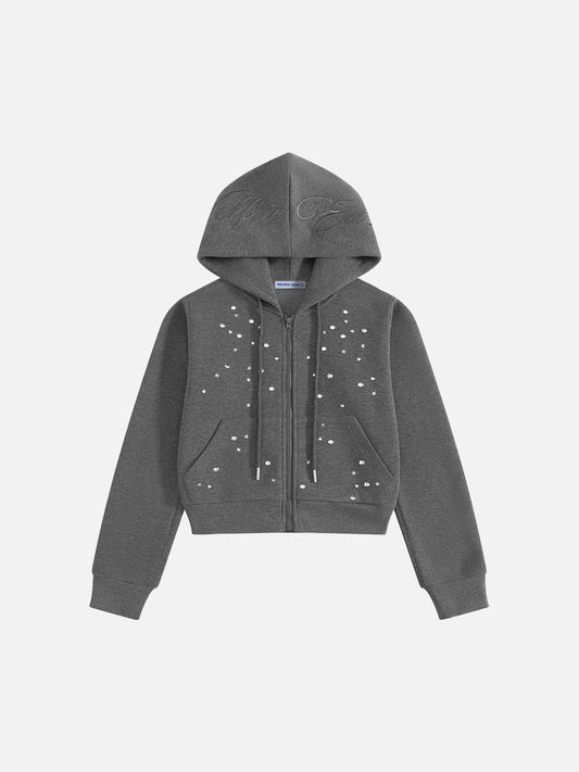Aelfric Eden Studded Zip Up Hoodie