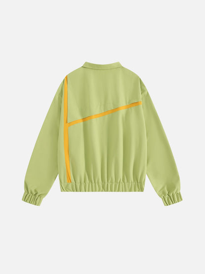 Aelfric Eden Boxy Diagonal Panel Jacket