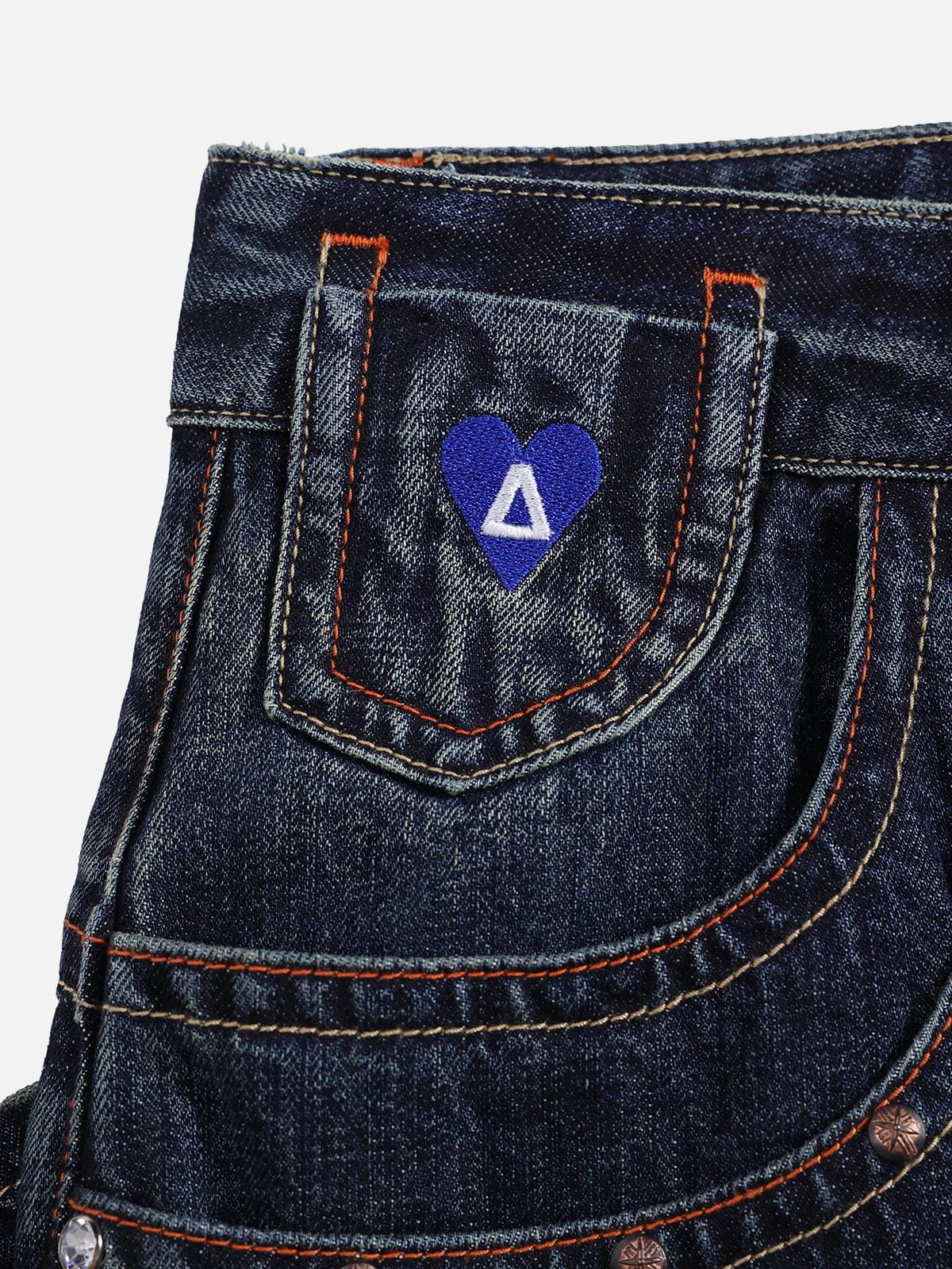 Aelfric Eden Embroidery Rhinestone Jeans