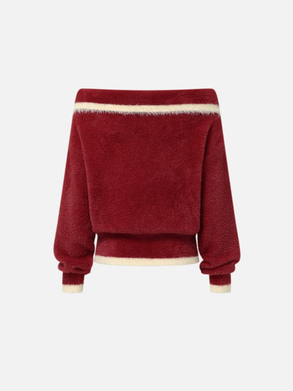 Aelfric Eden Bow Off-The-Shoulder Sweater