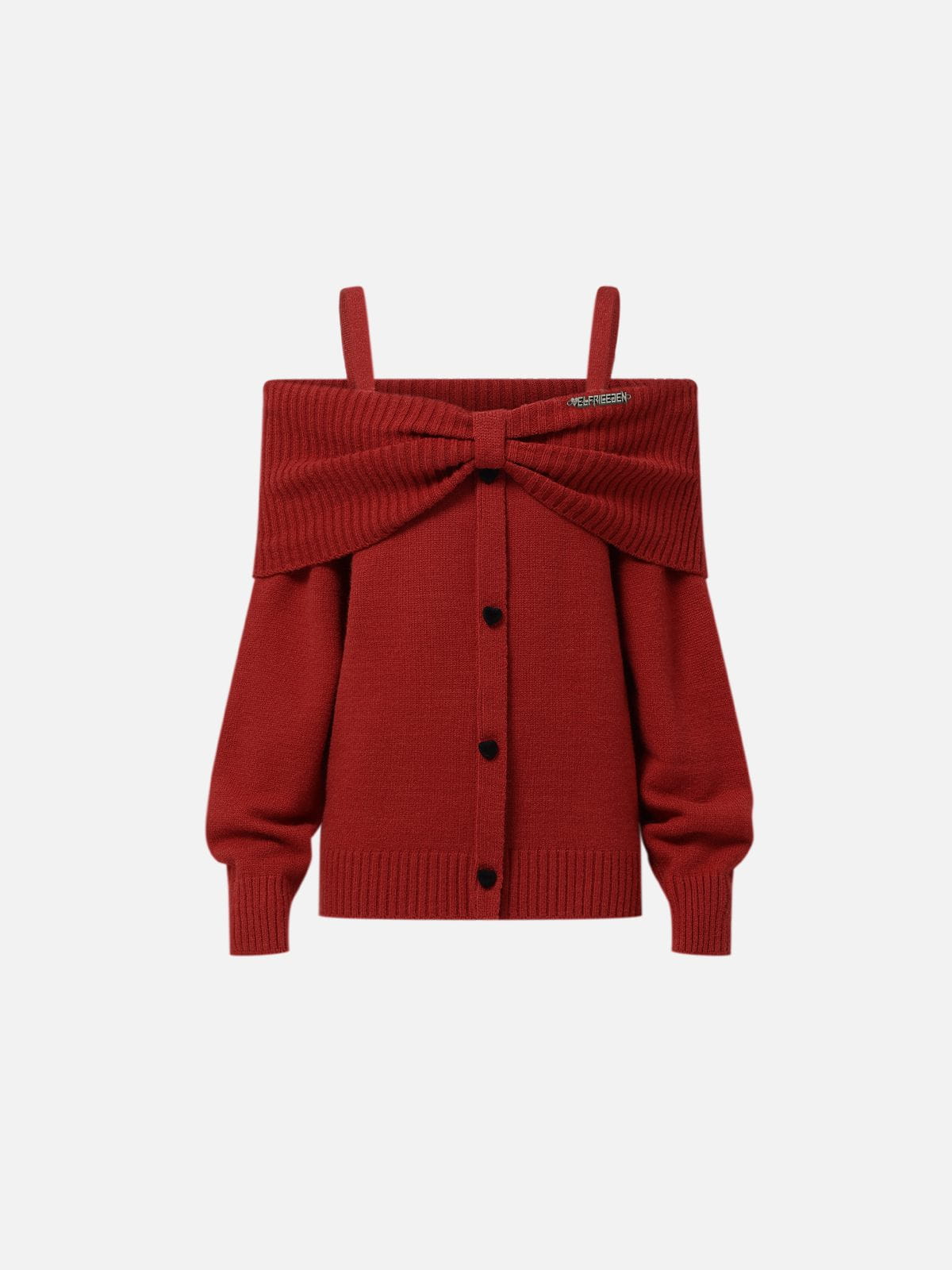Aelfric Eden Bow Front Off-The-Shoulder Sweater