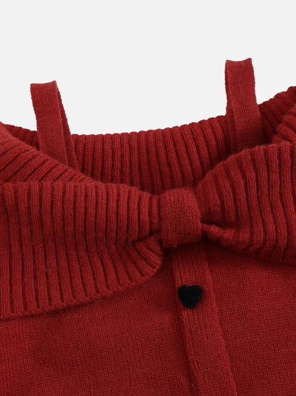 Aelfric Eden Bow Front Off-The-Shoulder Sweater