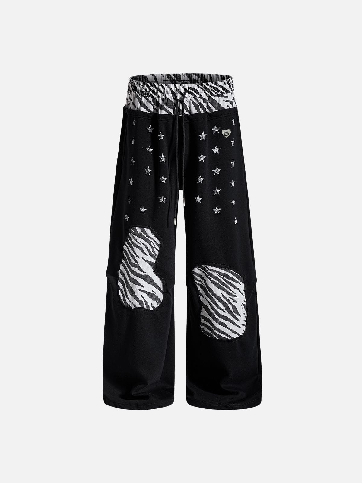 Aelfric Eden Zebra Patchwork Baggy Sweatpants
