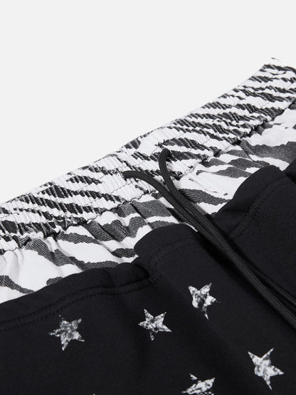 Aelfric Eden Zebra Patchwork Baggy Sweatpants