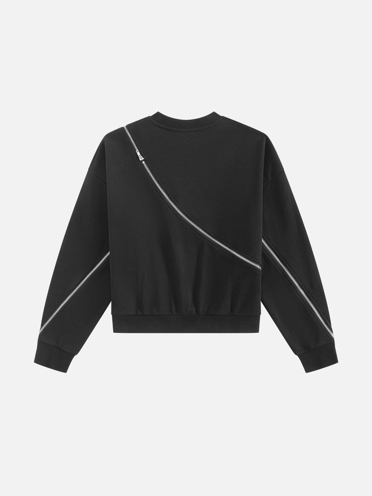 Aelfric Eden Diagonal Zip Panel Sweatshirt