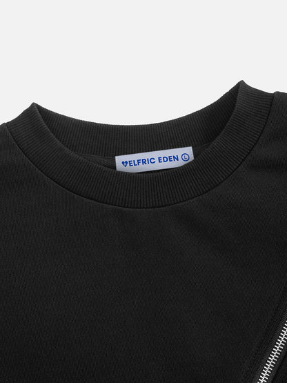 Aelfric Eden Diagonal Zip Panel Sweatshirt