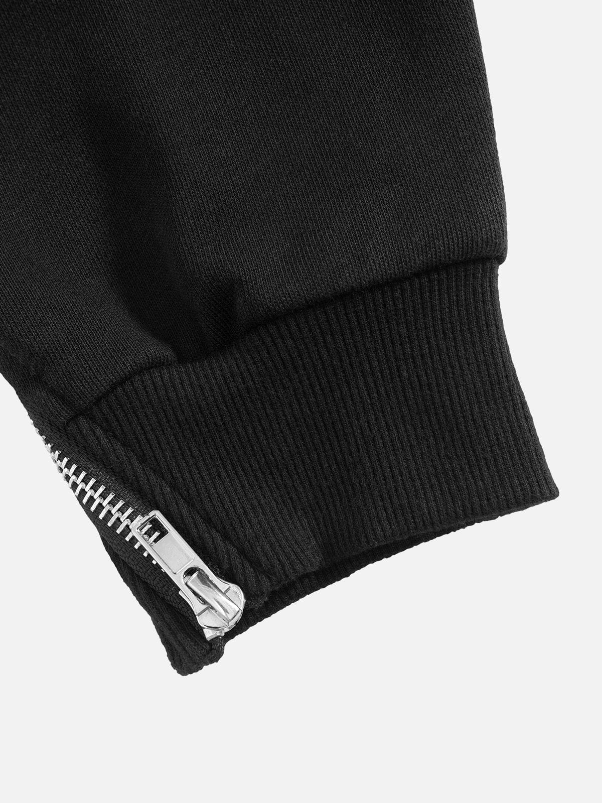 Aelfric Eden Diagonal Zip Panel Sweatshirt