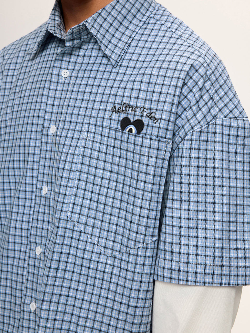 Aelfric Eden Plaid Layered Long Sleeve Shirt