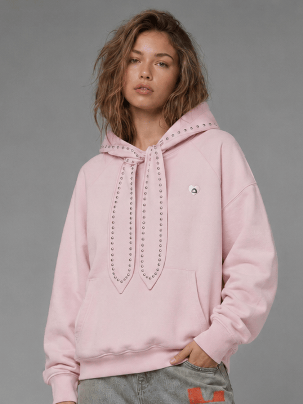 Aelfric Eden Studded Tie Pullover Hoodie