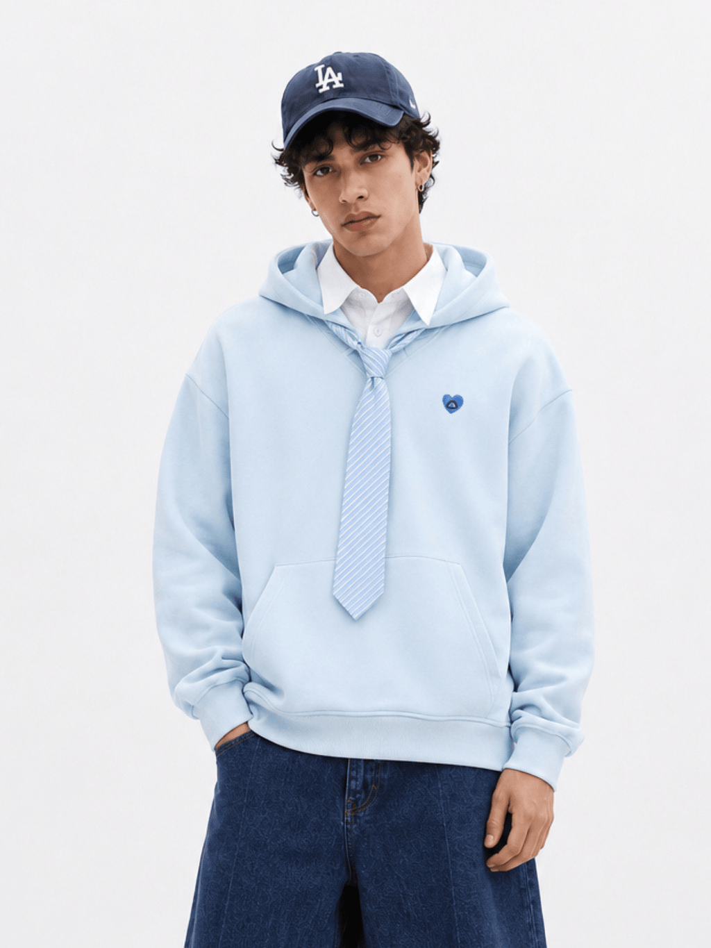 Aelfric Eden Tie Layered Pullover Hoodie