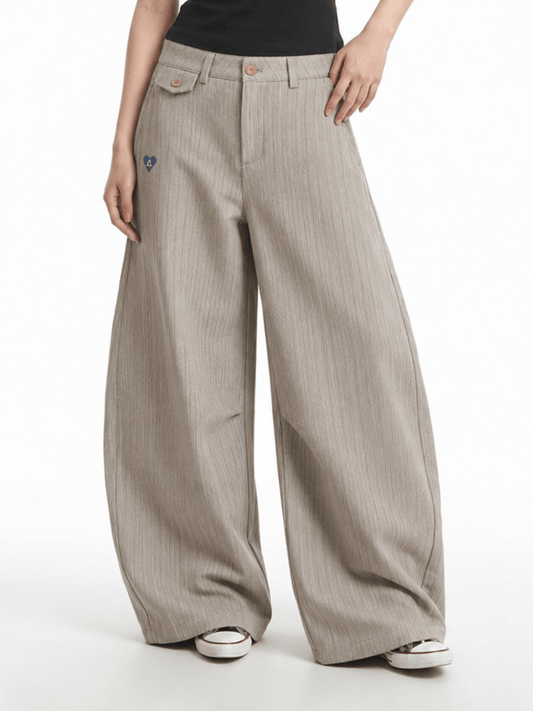 Aelfric Eden Pinstripe Baggy Barrel Pants
