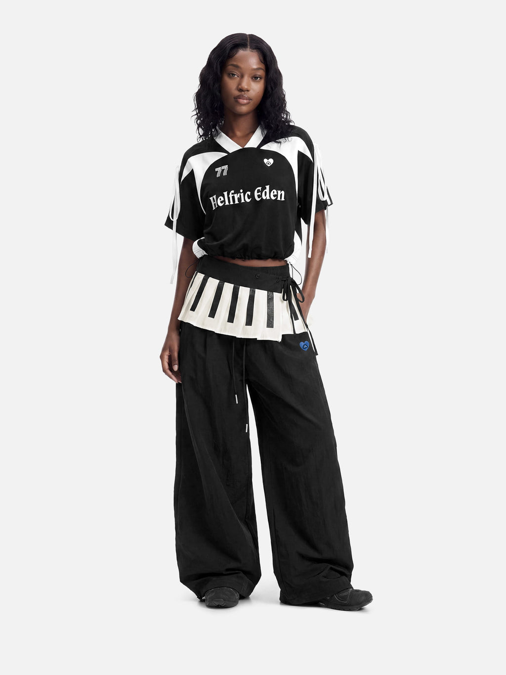 Aelfric Eden Piano Pleated Baggy Barrel Sweatpants