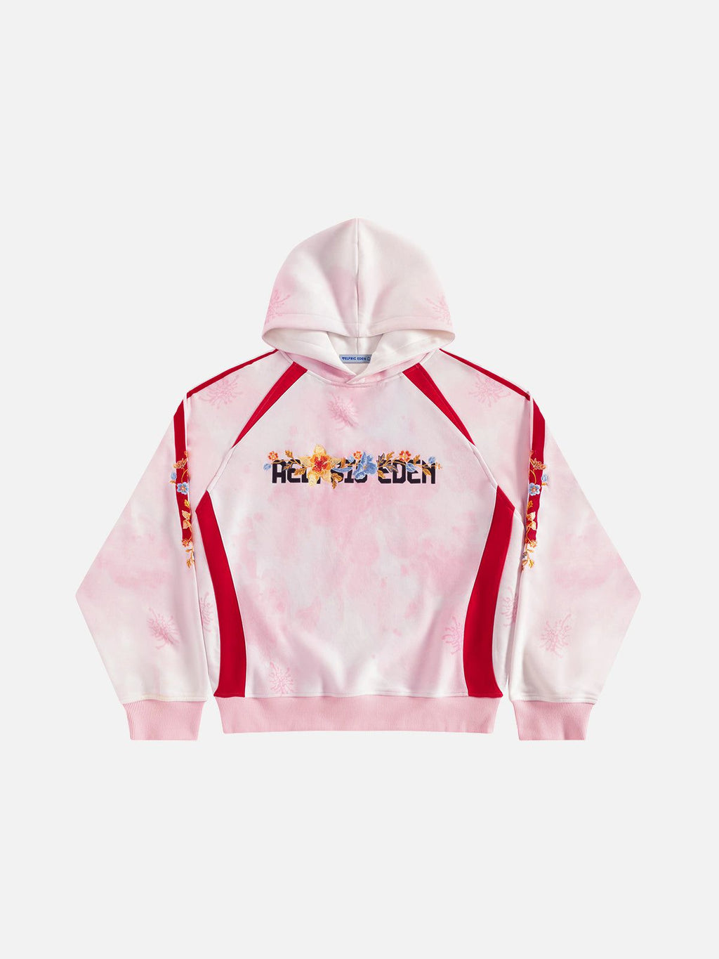 Aelfric Eden Oversized Color Blocking Floral Graphic Pullover Hoodie