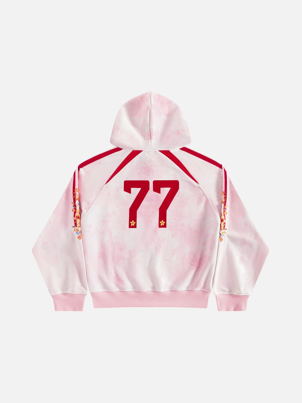 Aelfric Eden Oversized Color Blocking Floral Graphic Pullover Hoodie