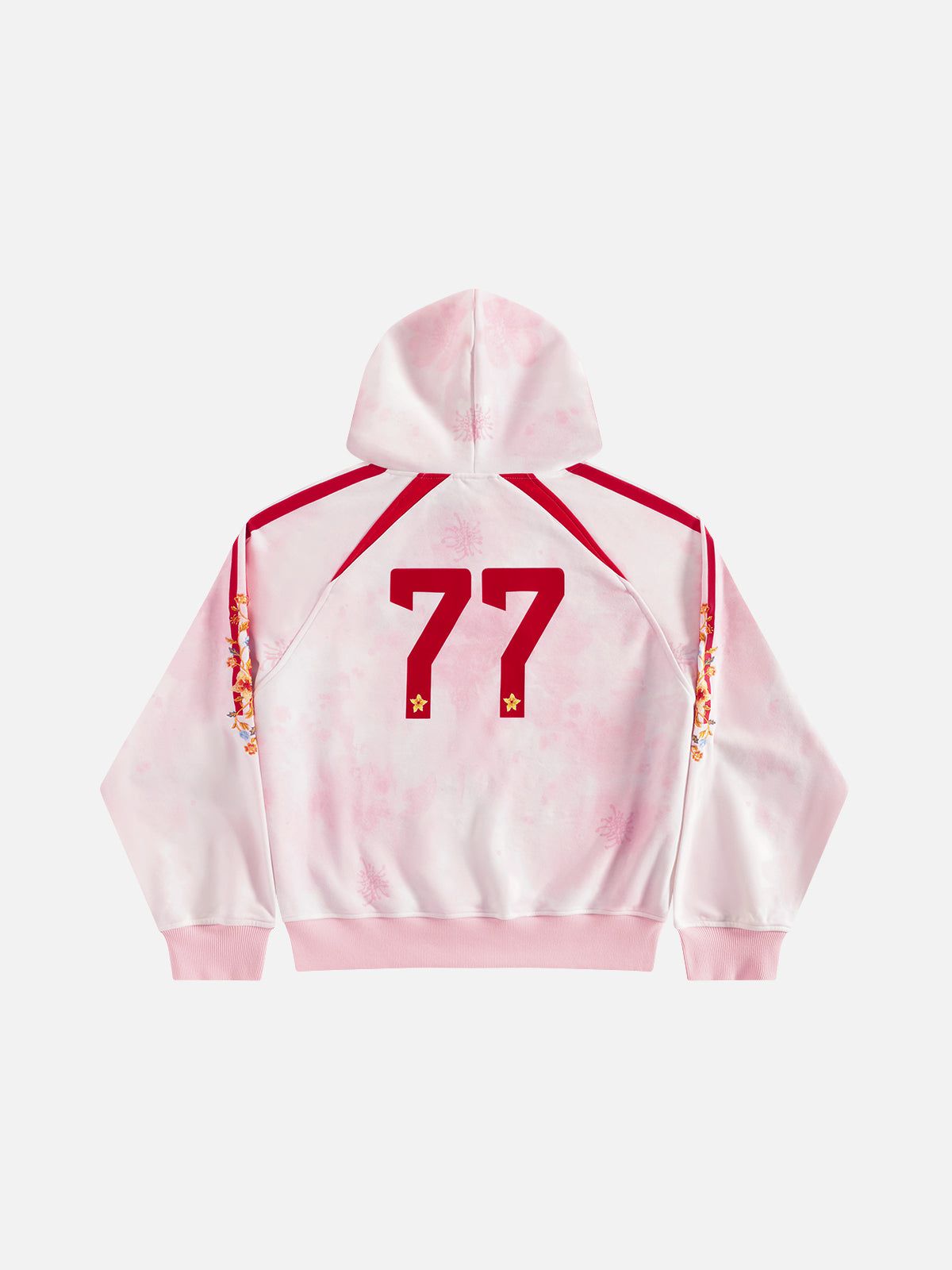Aelfric Eden Oversized Color Blocking Floral Graphic Pullover Hoodie
