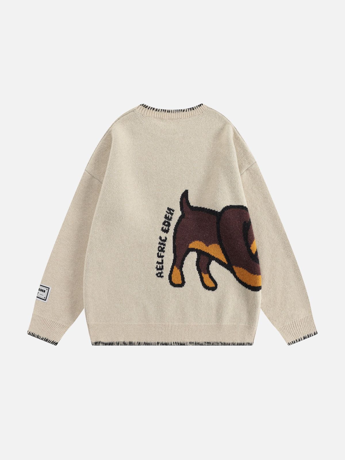 Aelfric Eden Hand Drawn Dachshund Jacquard Sweater