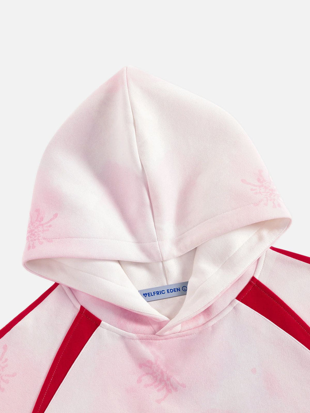 Aelfric Eden Oversized Color Blocking Floral Graphic Pullover Hoodie