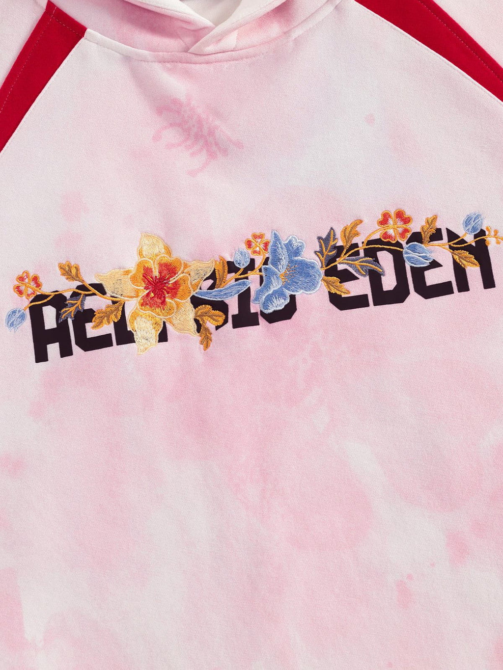 Aelfric Eden Oversized Color Blocking Floral Graphic Pullover Hoodie