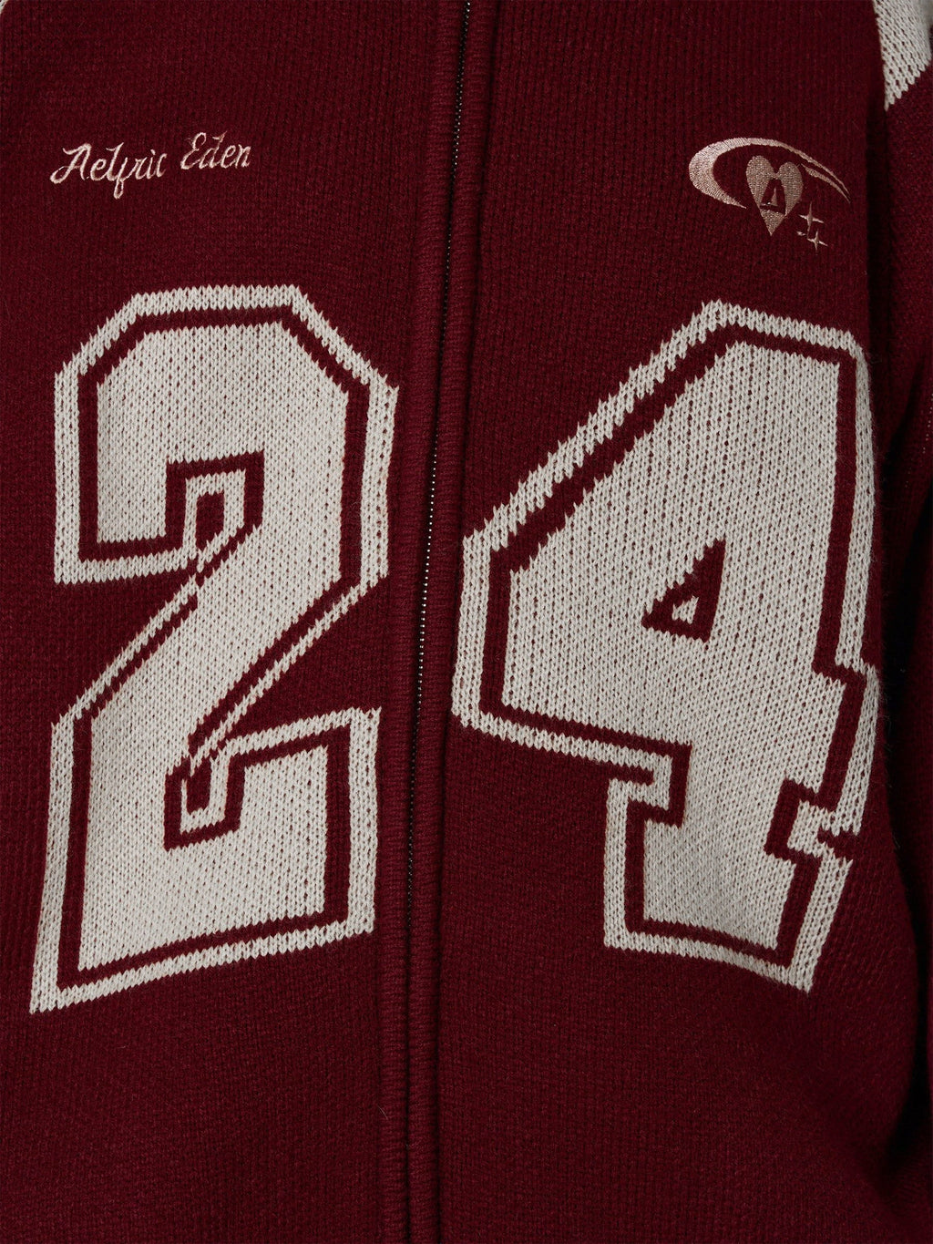 Aelfric Eden 24 Jacquard Zip Up Cardigan