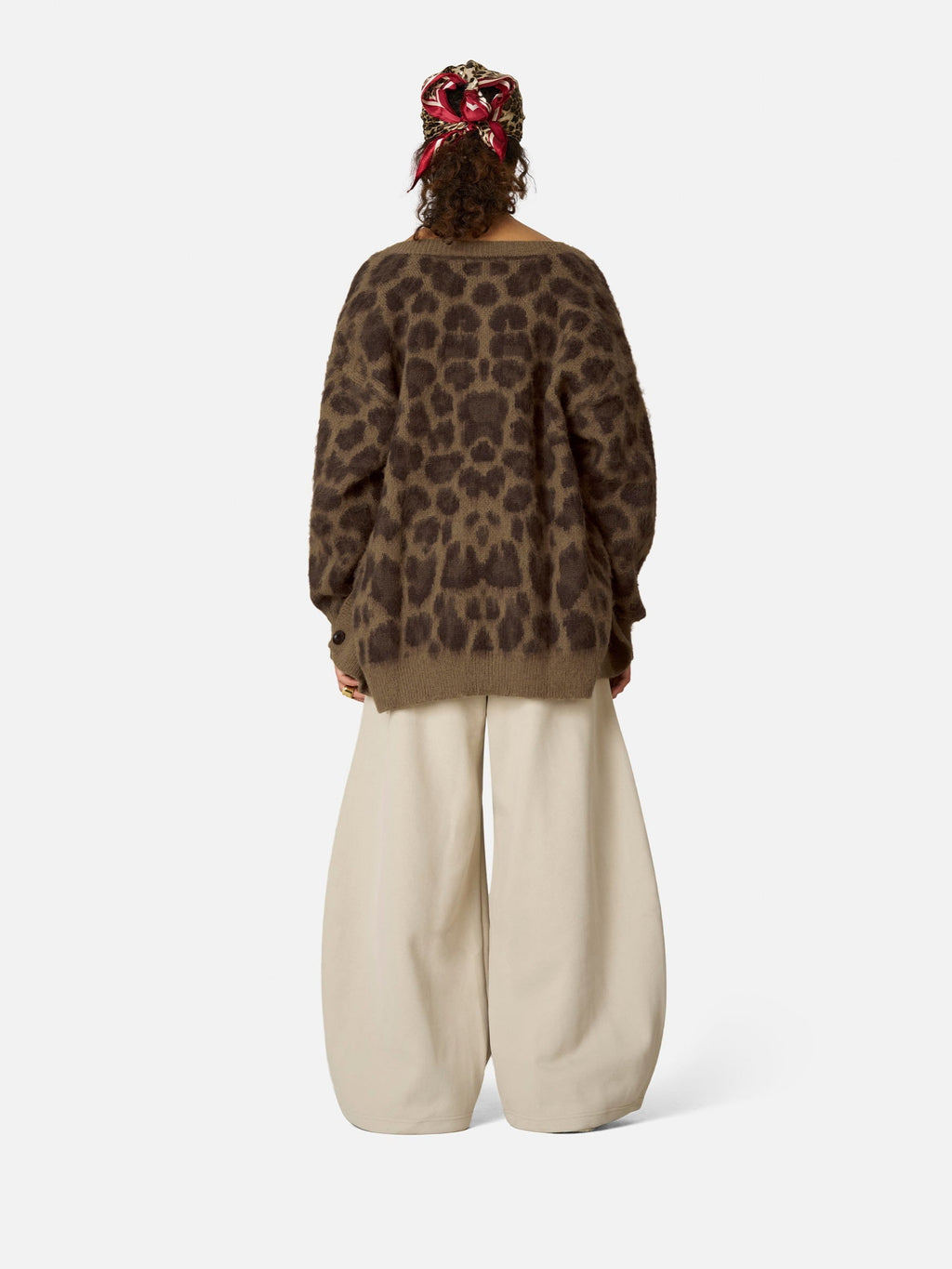 Aelfric Eden Leopard Graphic Cardigan