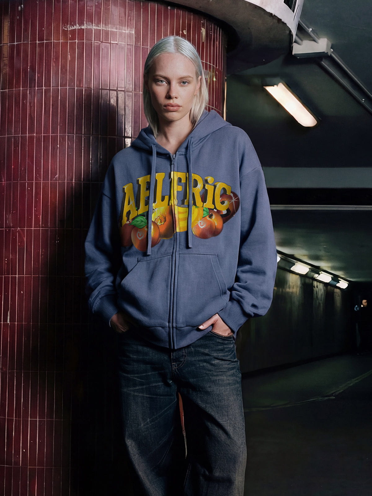 Aelfric Eden Oversized Fruit Graphic Hoodie