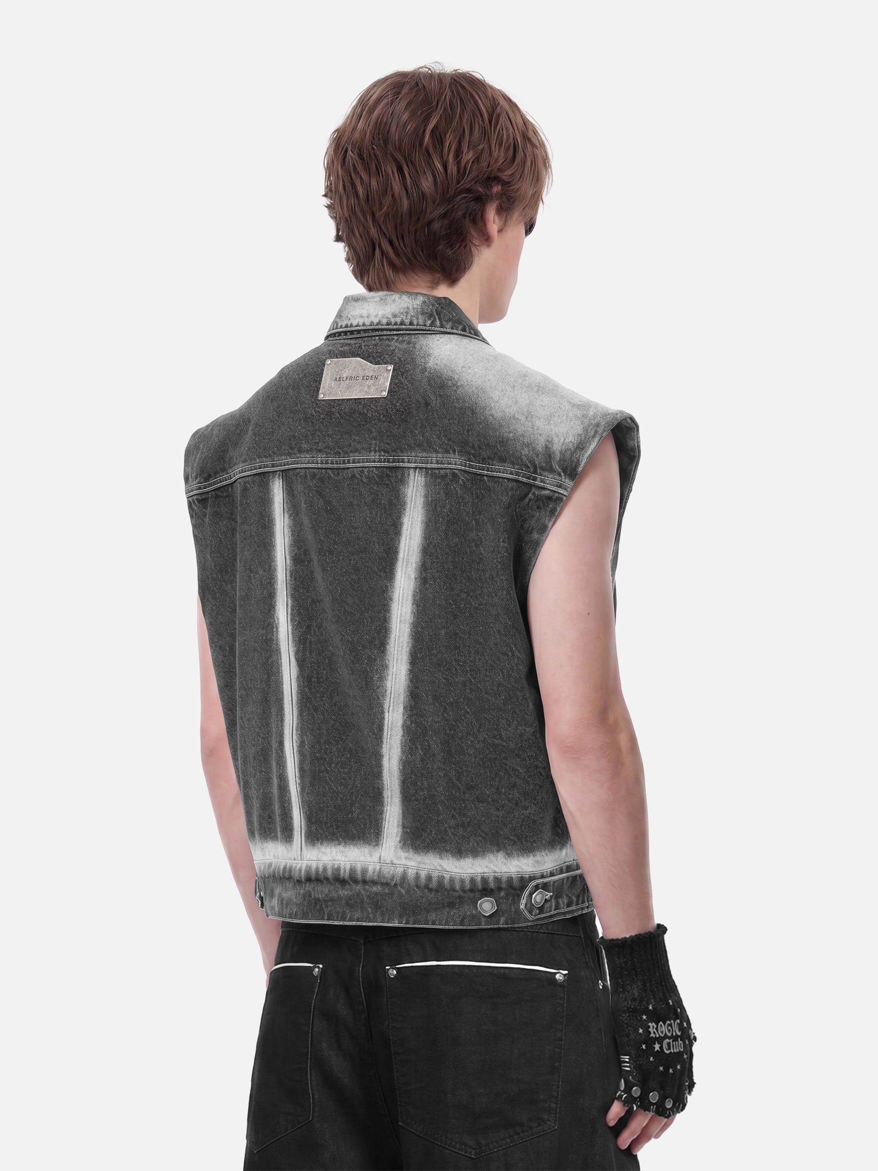 Aelfric Eden Super Boxy Washed Denim Vest