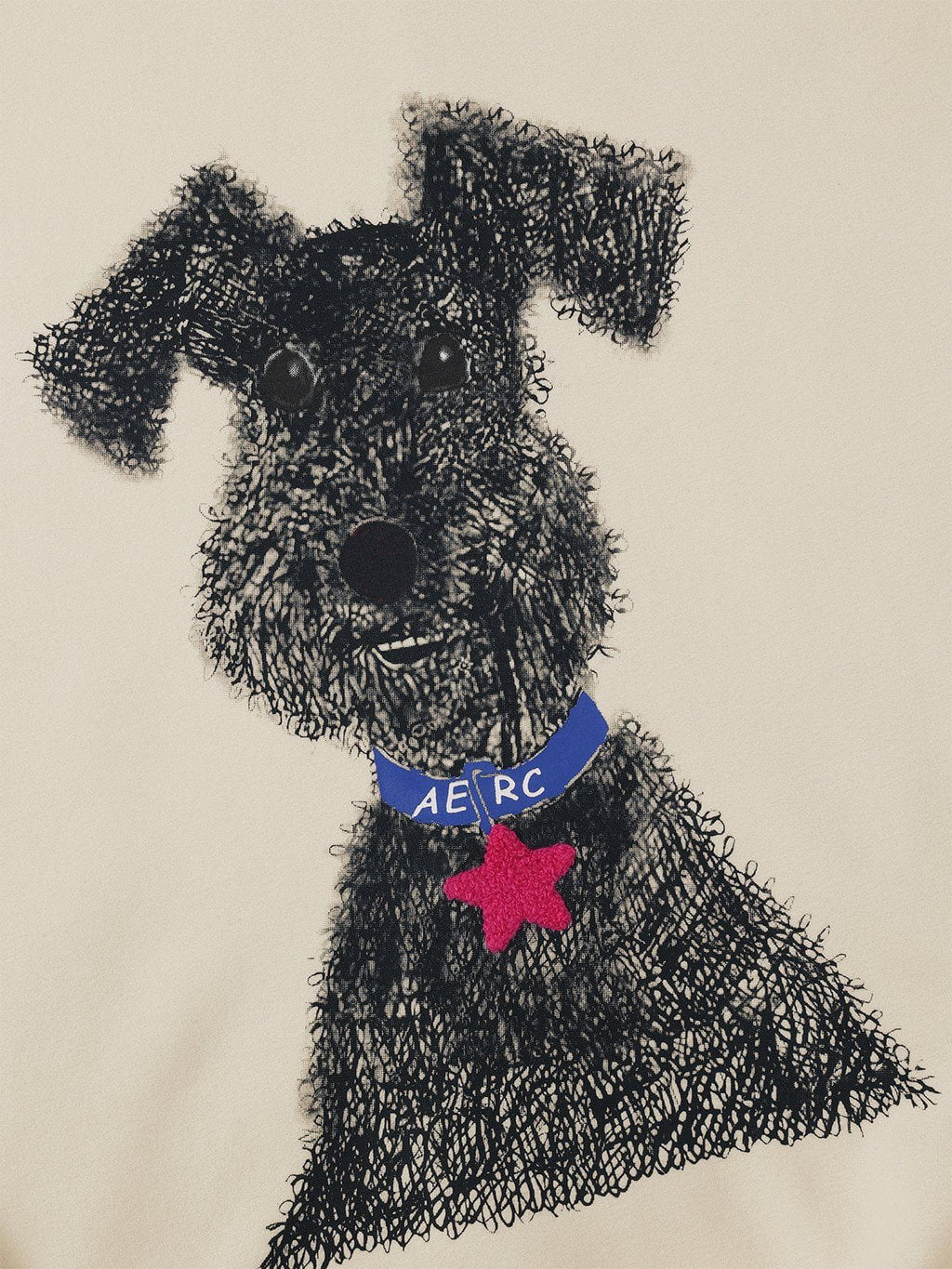 Aelfric Eden Oversized Graffiti Dog Graphic Hoodie