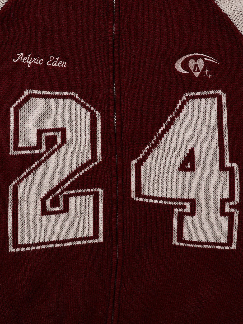 Aelfric Eden 24 Jacquard Zip Up Cardigan