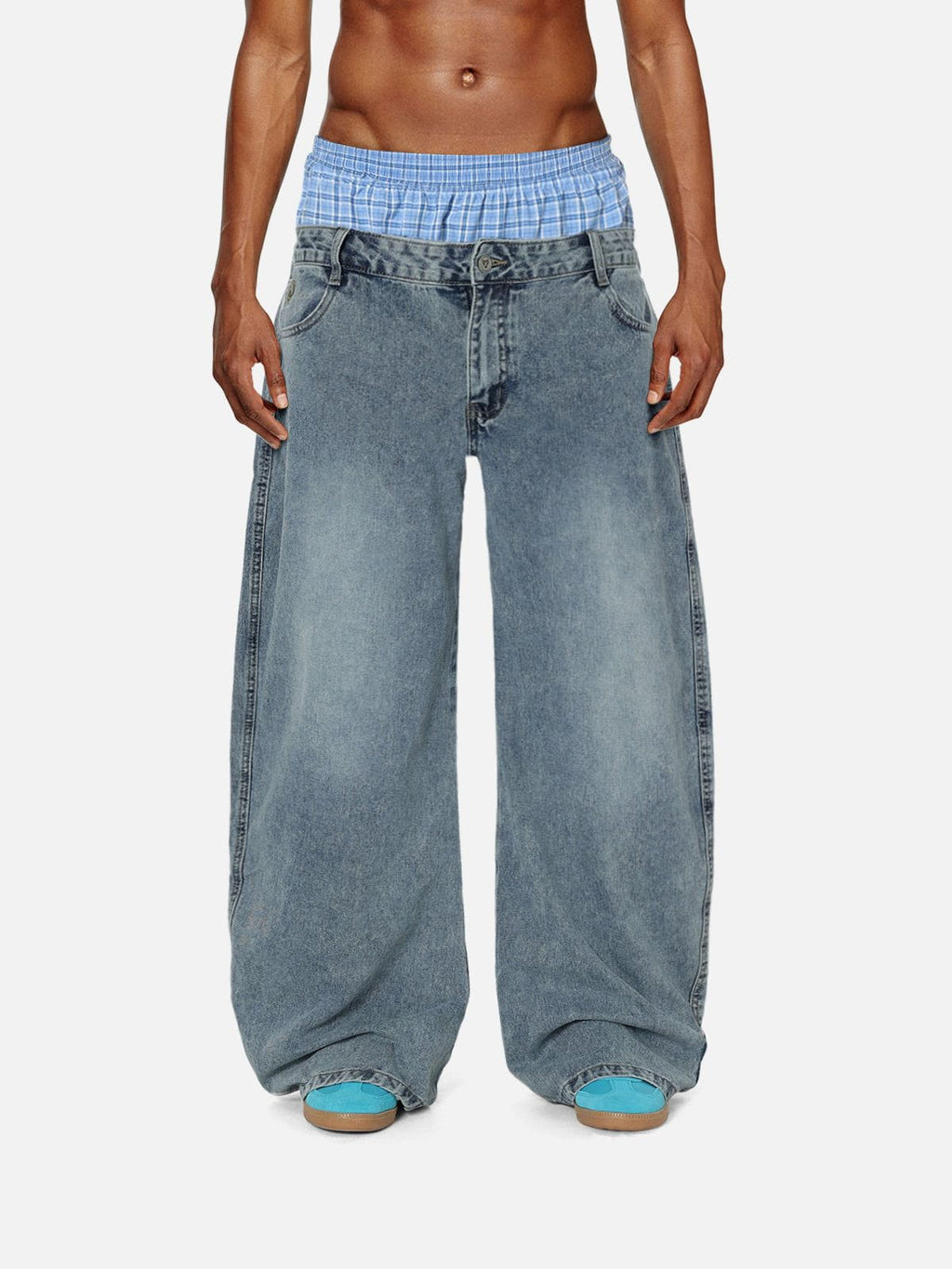 Aelfric Eden Double Waist Baggy Jeans