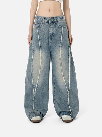 Aelfric Eden Baggy Fringe Jeans
